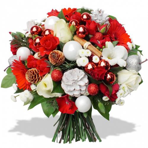 Fleurs En Fête Bouquet Joyeux Noël